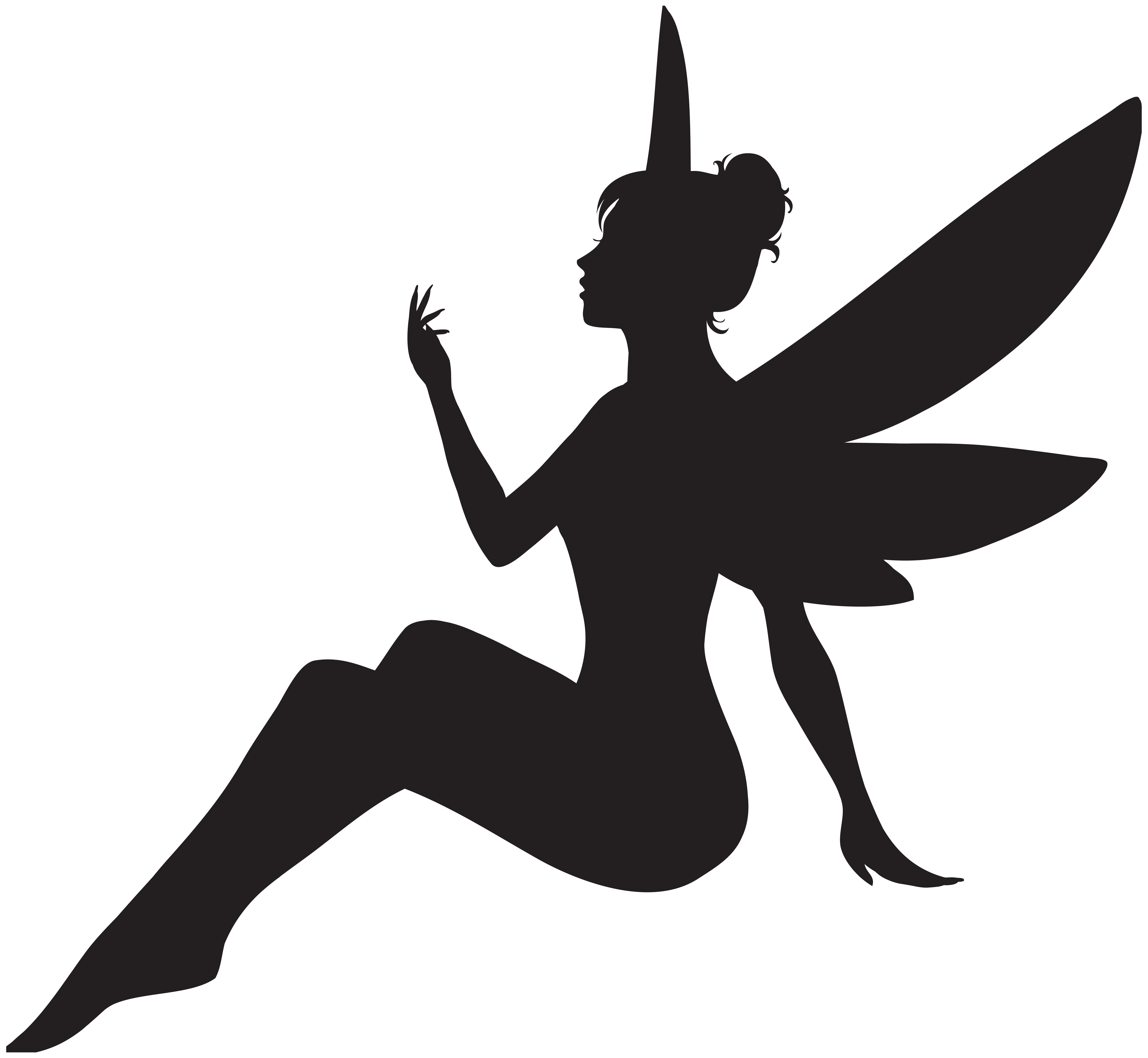transparent background fairy silhouette png
