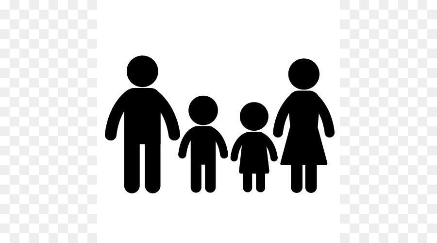 black family silhouette vector