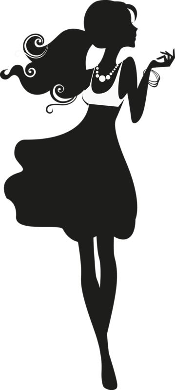 vector graphics silhouette girl png
