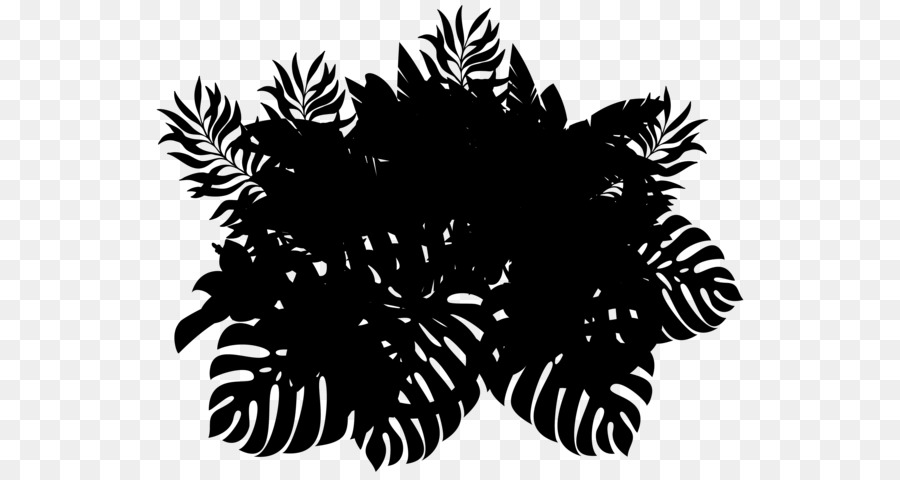 Pine Flower Pattern Silhouette Leaf -  png download - 600*477 - Free Transparent Pine png Download.