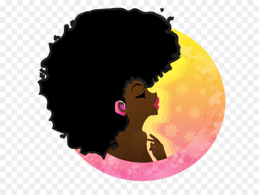 Free Black Girl Afro Silhouette, Download Free Black Girl Afro