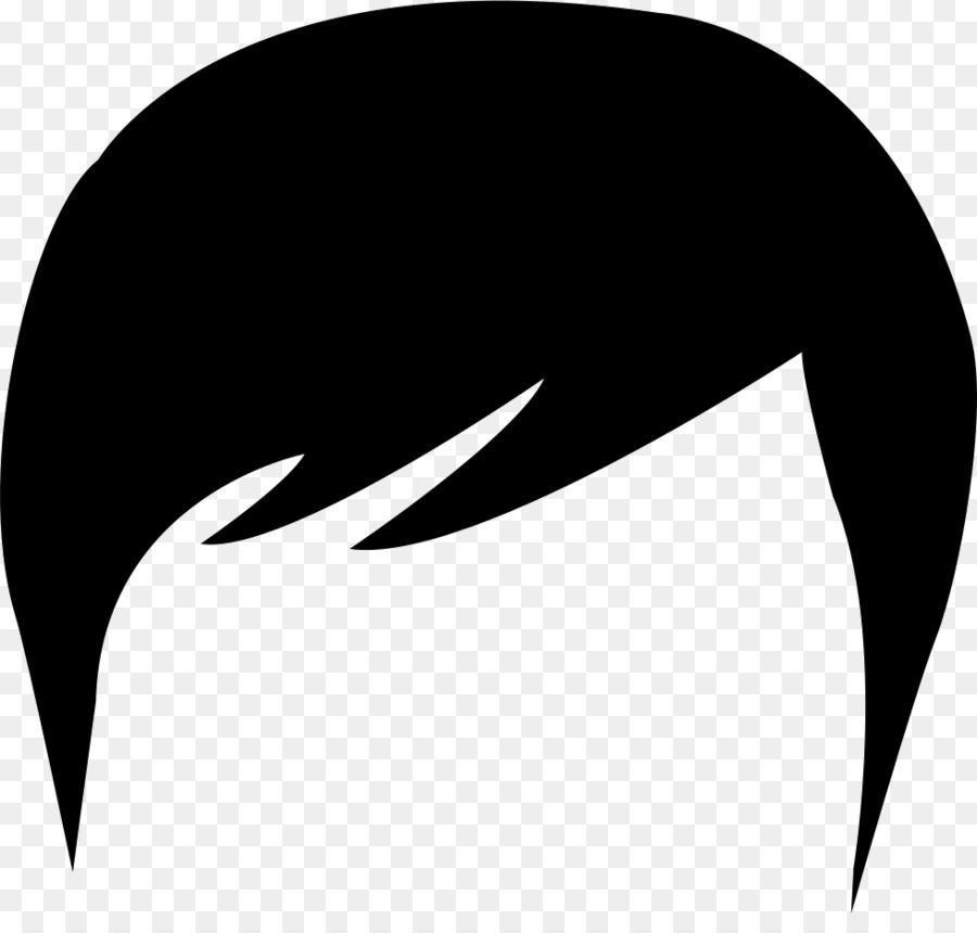 Hair Silhouette Clip art - black hair png download - 980*918 - Free Transparent Hair png Download.