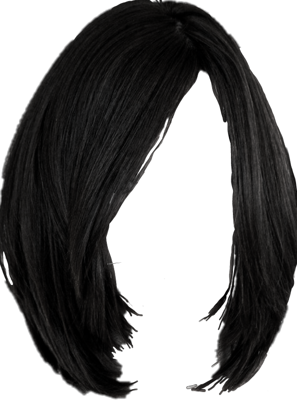 Black Hair Hairstyle Wig Hair Coloring Hair Png Download