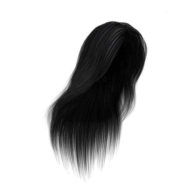 Black hair Hair coloring Long hair Wig - Lucas png download - 600*600