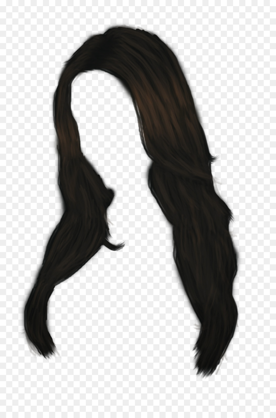 Black hair Long hair Clip art - hairs png download - 1024*1542 - Free Transparent Hair png Download.