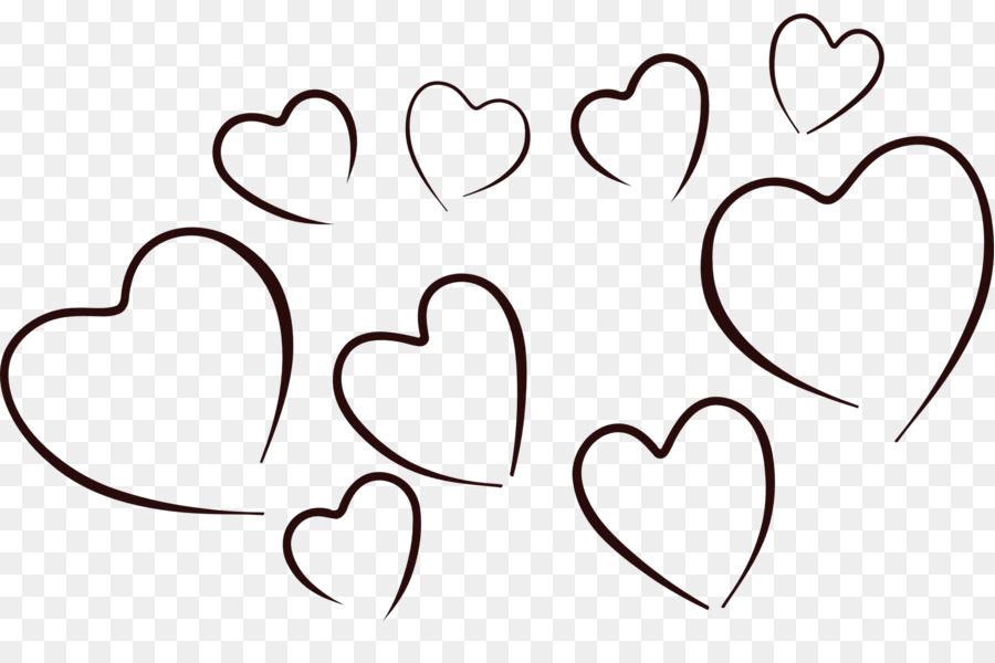Heart Black and white Clip art - Heart Silhouette Cliparts png download - 2427*1576 - Free Transparent  png Download.