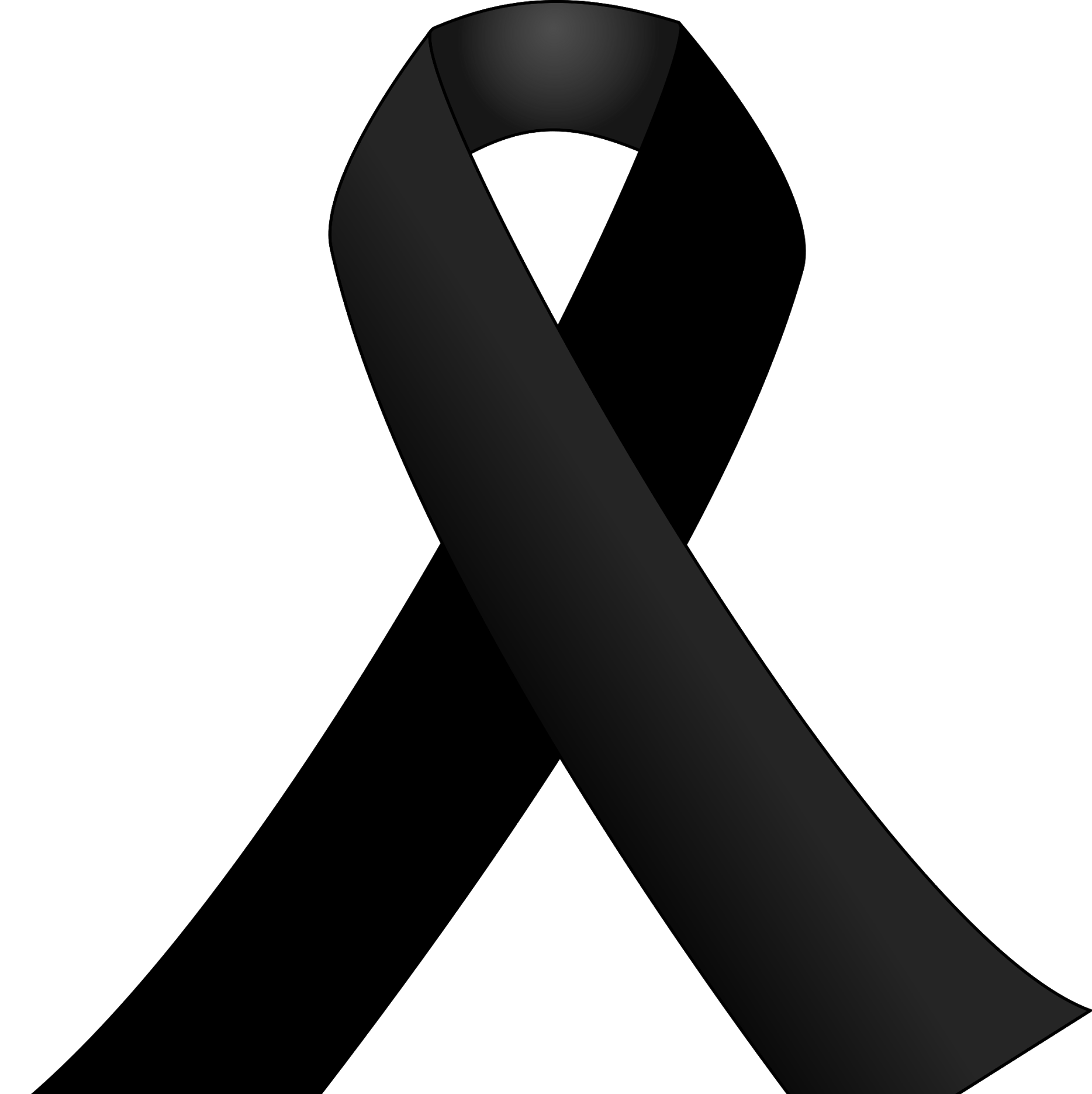 Black ribbon Symbol Clip art - symbol png download - 1868*1871 - Free