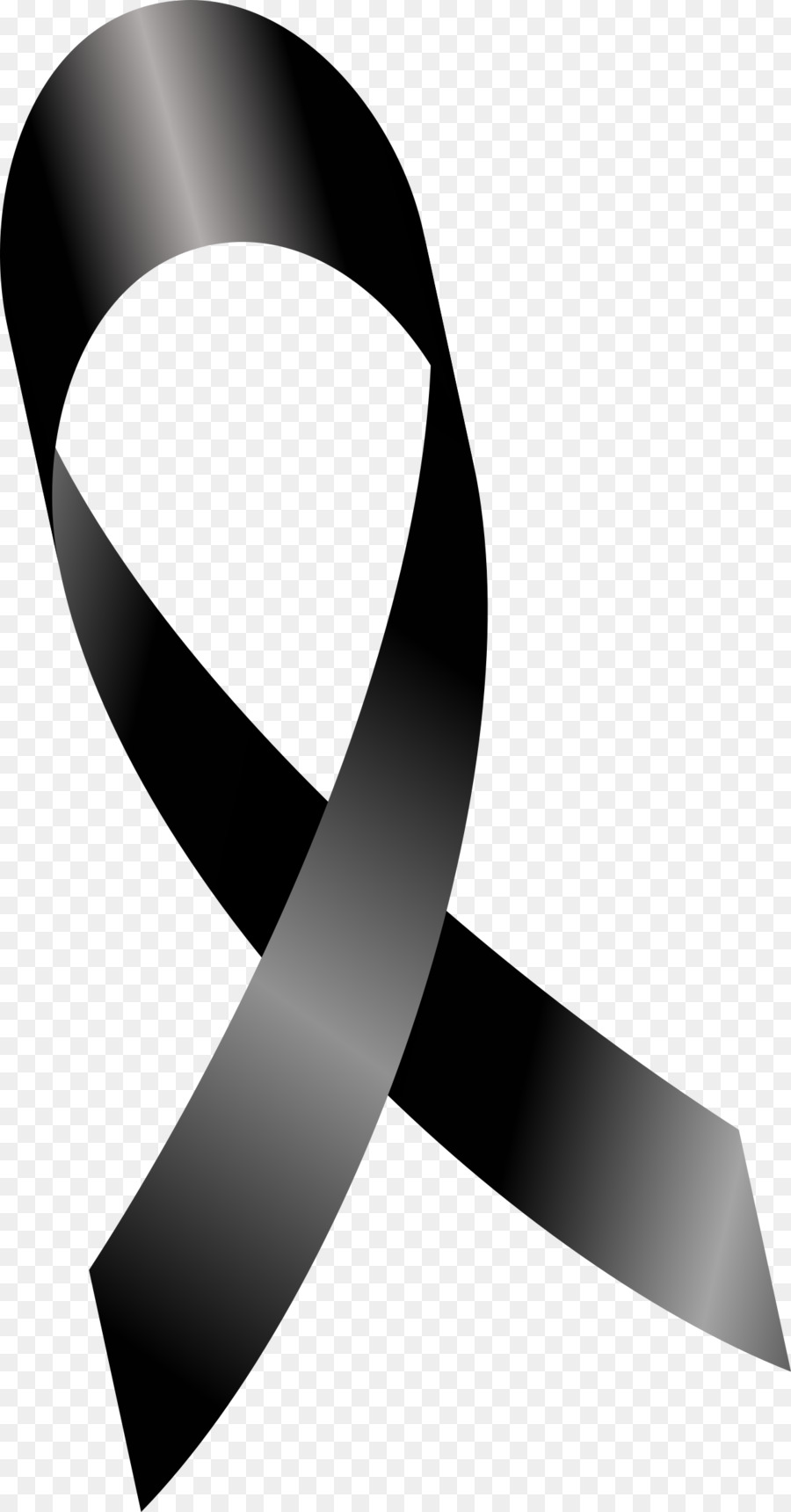 Ribbon Clip art - mourning png download - 1256*2400 - Free Transparent Ribbon png Download.