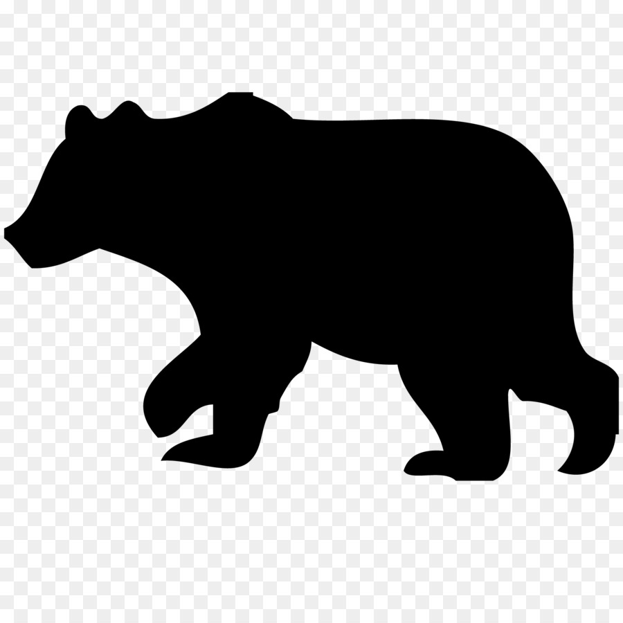 American black bear Silhouette Clip art - bear png download - 1869*1869 - Free Transparent American Black Bear png Download.