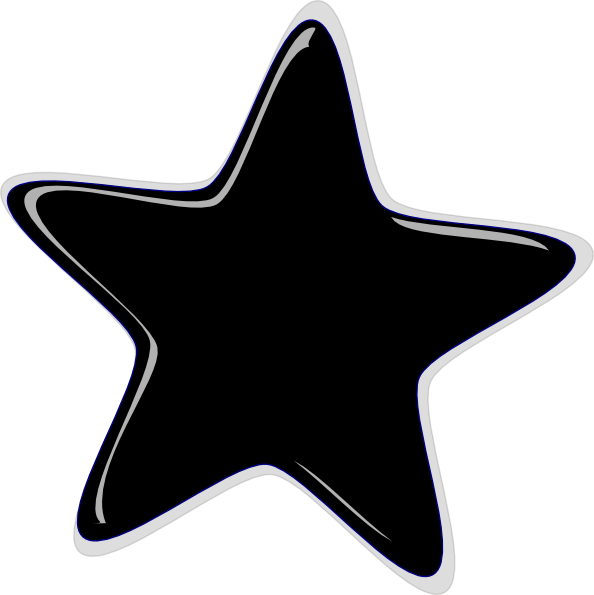 Black star Clip art - black star png download - 594*595 - Free