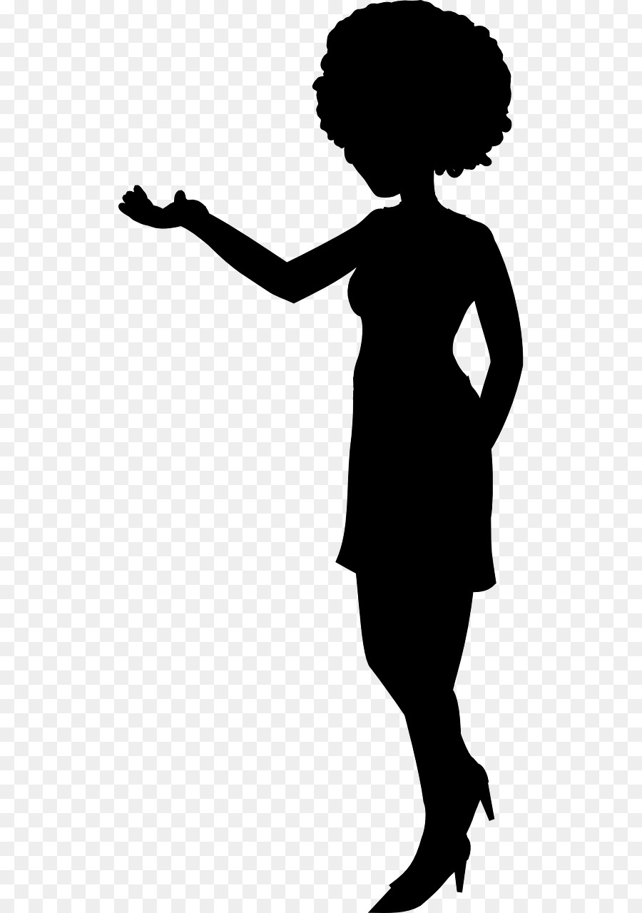 Afro Full Body Black Woman Silhouette - Jaleada Mapanfu