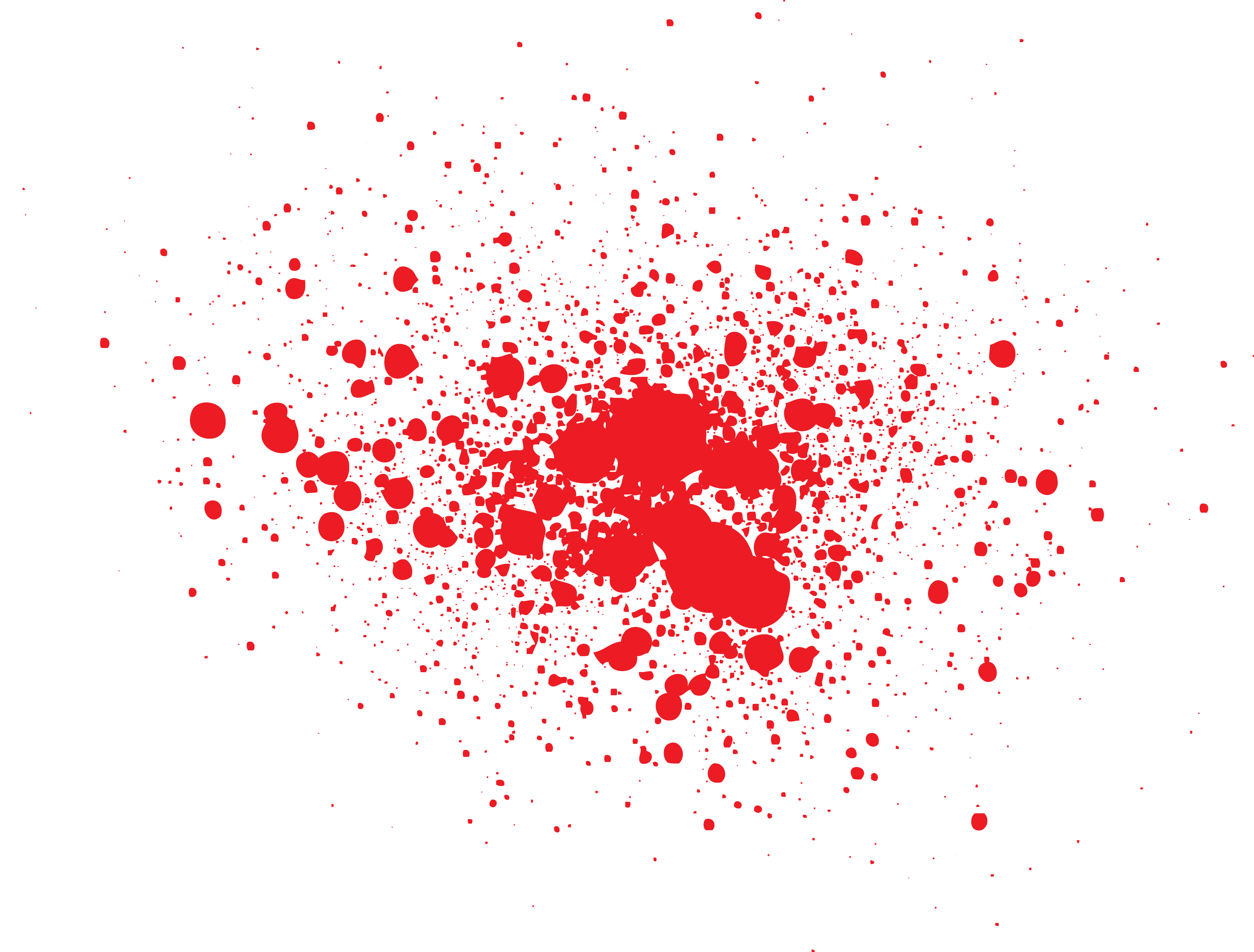 Blood Splatter film Paint - With little blood png download - 4668*3545