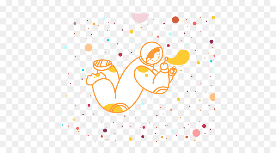 Astronaut Outer space Clip art - Blowing bubbles in space female astronaut png download - 500*500 - Free Transparent  png Download.