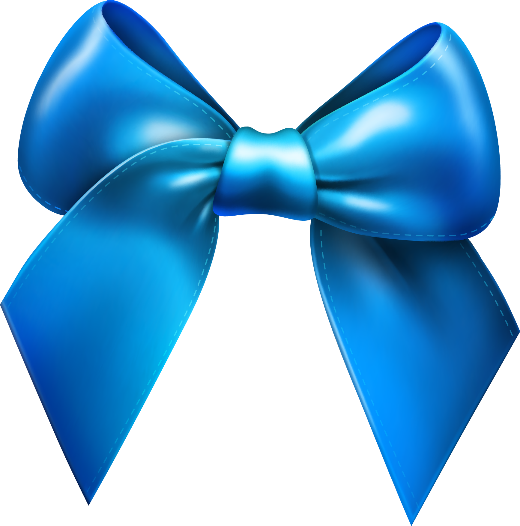 Ribbon Clip art - Blue cartoon bow tie png download - 1734*1754 - Free