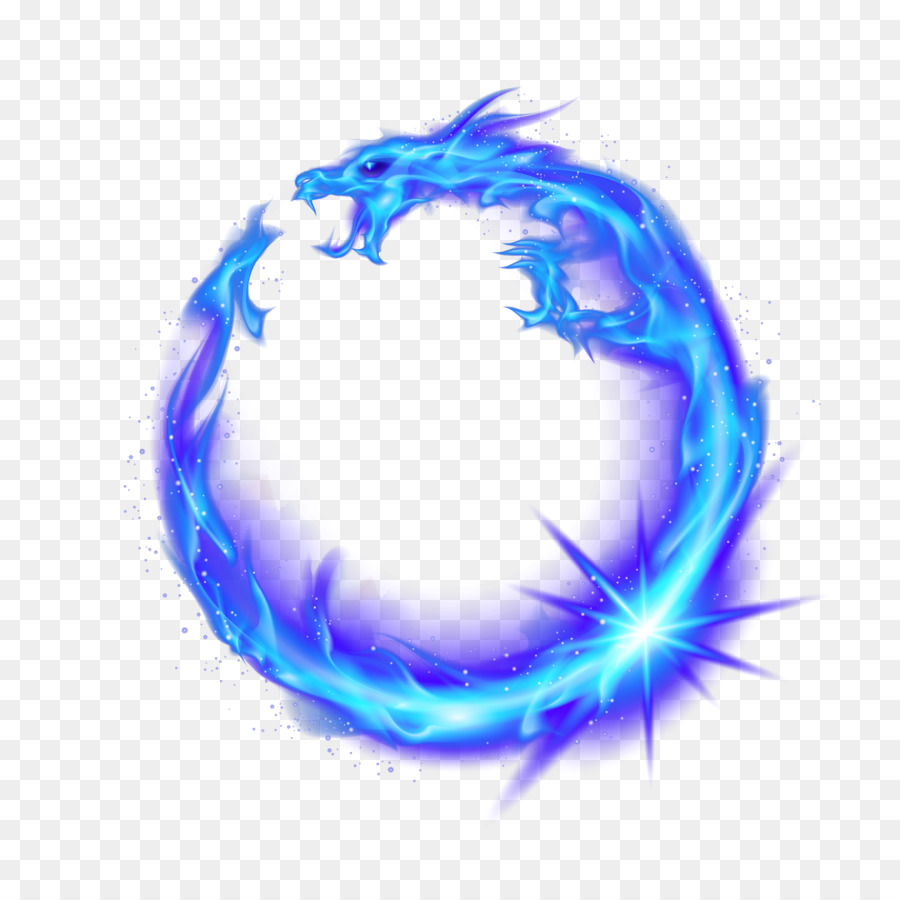 Flame Fire Combustion - Blue Dragon png download - 4583*4583 - Free Transparent  Light png Download.