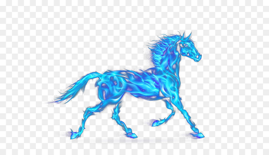 Cool flame Fire - Blue flame horse png download - 650*512 - Free Transparent Flame png Download.