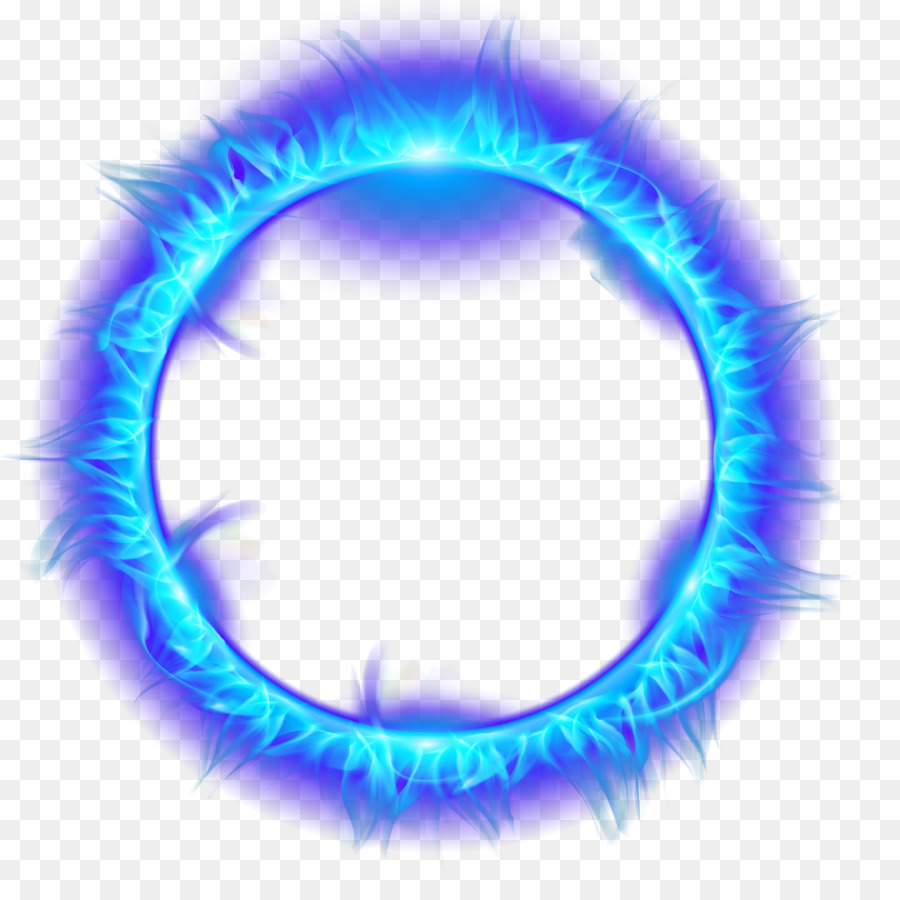 Flame Light Fire Download - Blue flame burning ring of fire png download - 2000*2000 - Free Transparent  Light png Download.
