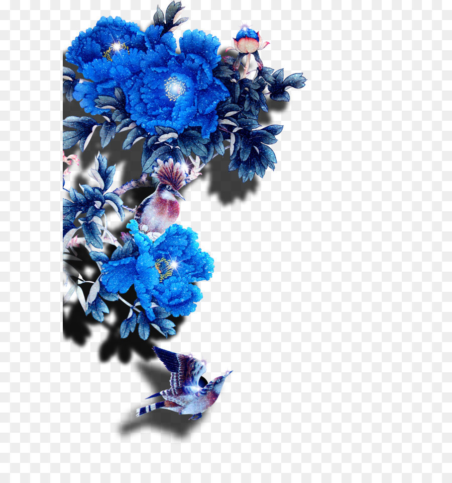 blue carnations clipart