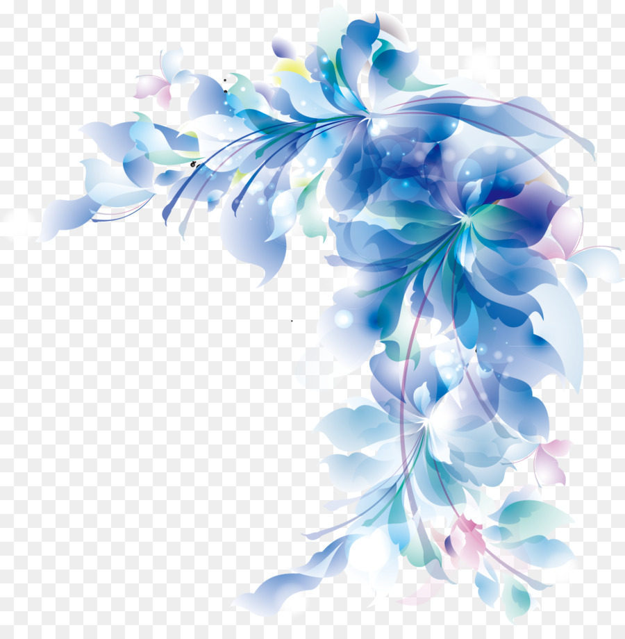 Floral design Wild Iris Ridge Flower Blue - wedding,Corner flower png download - 1191*1192 - Free Transparent Floral Design png Download.