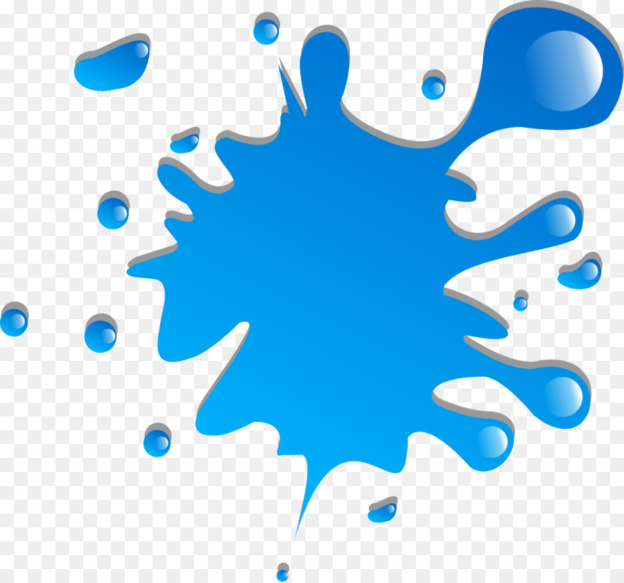 Blue Painting Color EnChajari Guia Comercial Turquoise - paint splatter png download - 3000*2794 - Free Transparent Blue png Download.