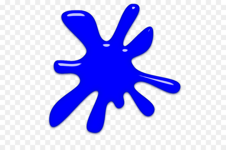 Paint Clip art - blue splash png download - 600*600 - Free Transparent Paint png Download.