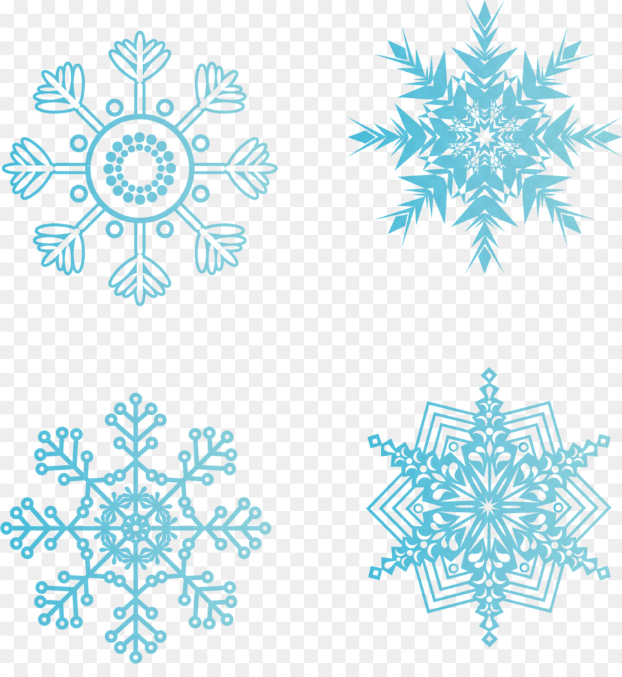 Snowflake Euclidean vector - Blue Snowflake Creative png download - 1102*1177 - Free Transparent Snow png Download.