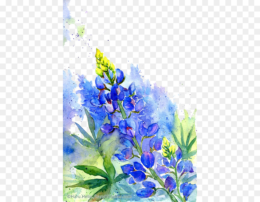 Watercolor painting Flower Drawing Illustration - Watercolor flowers png download - 464*700 - Free Transparent Watercolor Painting png Download.