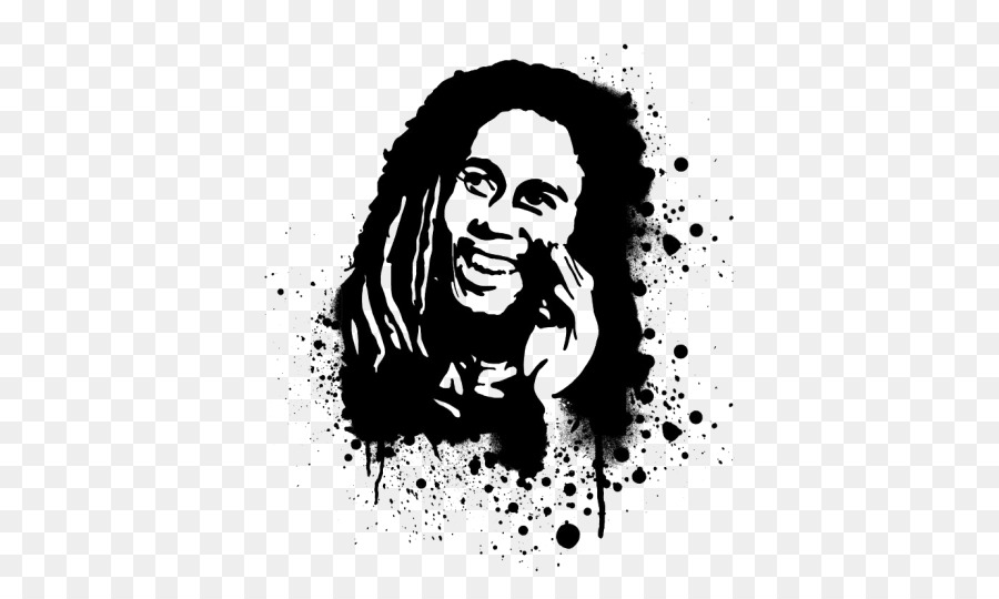 Bob Marley Image Clip art Portable Network Graphics Black and white - bob marley png download - 480*530 - Free Transparent  png Download.