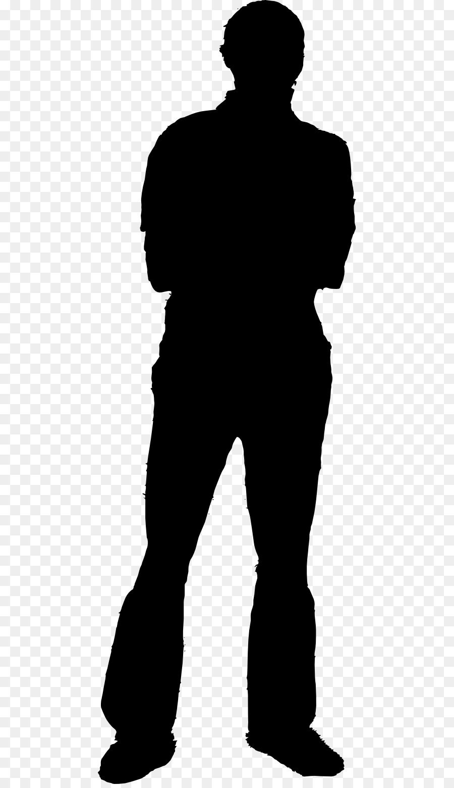 Silhouette Homo sapiens Human body Clip art - Silhouette Free Png Image png download - 512*1552 - Free Transparent Silhouette png Download.
