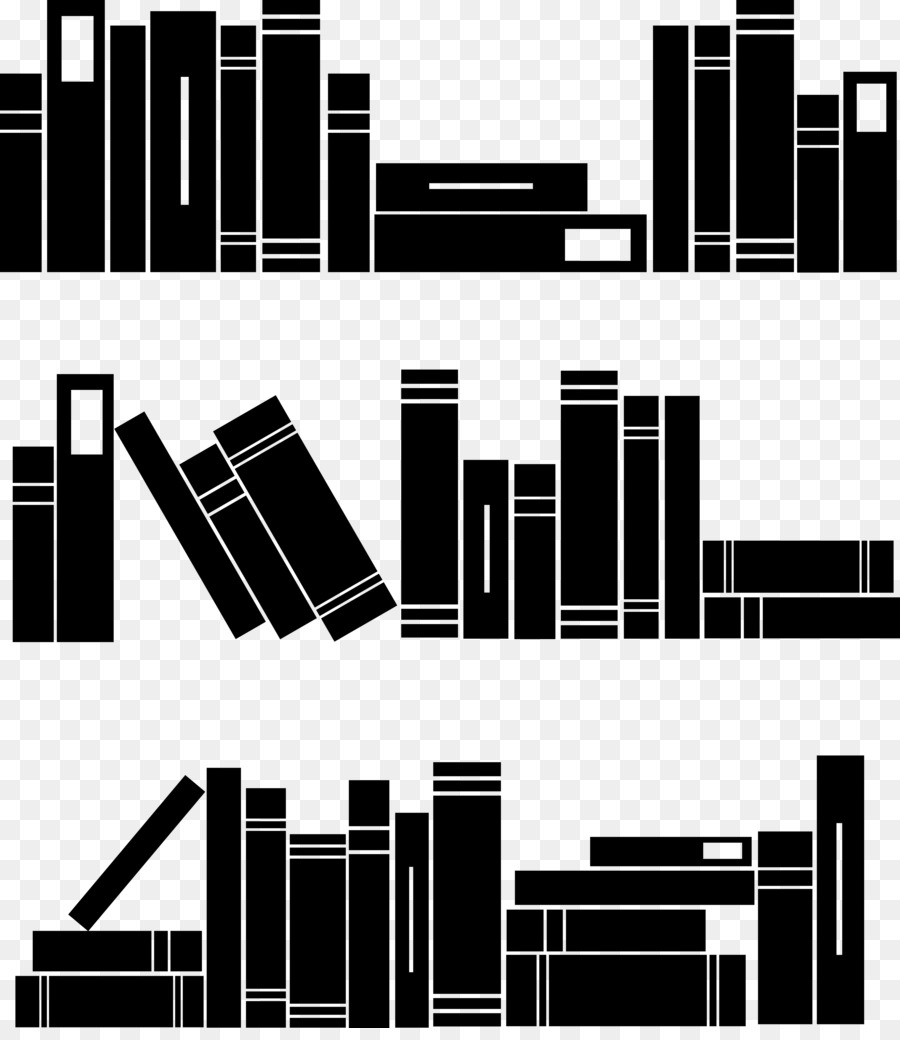 Book Silhouette Clip art - stacked vector png download - 4952*5658 - Free Transparent Book png Download.