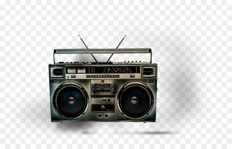 1980s The Boombox Project: The Machines, the Music, and the Urban Underground Microphone Cassette deck - radio png download - 1952*1247 - Free Transparent Boombox png Download.
