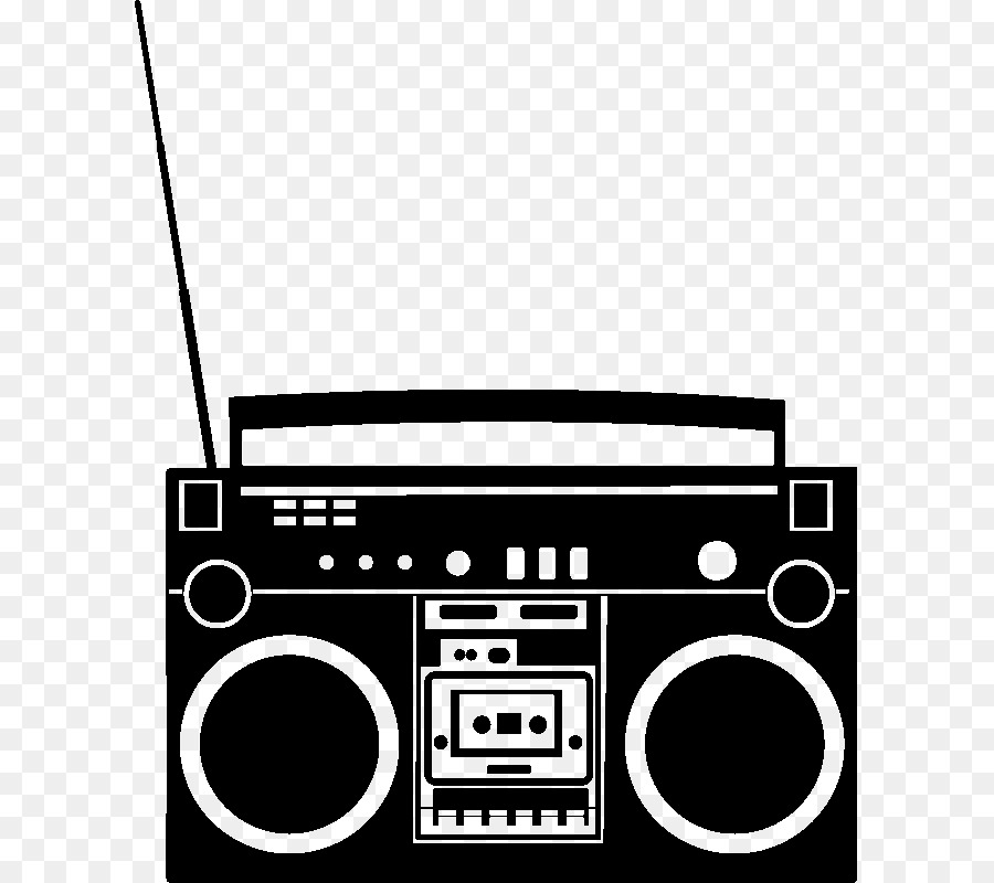 Wall decal Breakdancing Radio Boombox Hip hop - radio png download - 800*800 - Free Transparent  png Download.