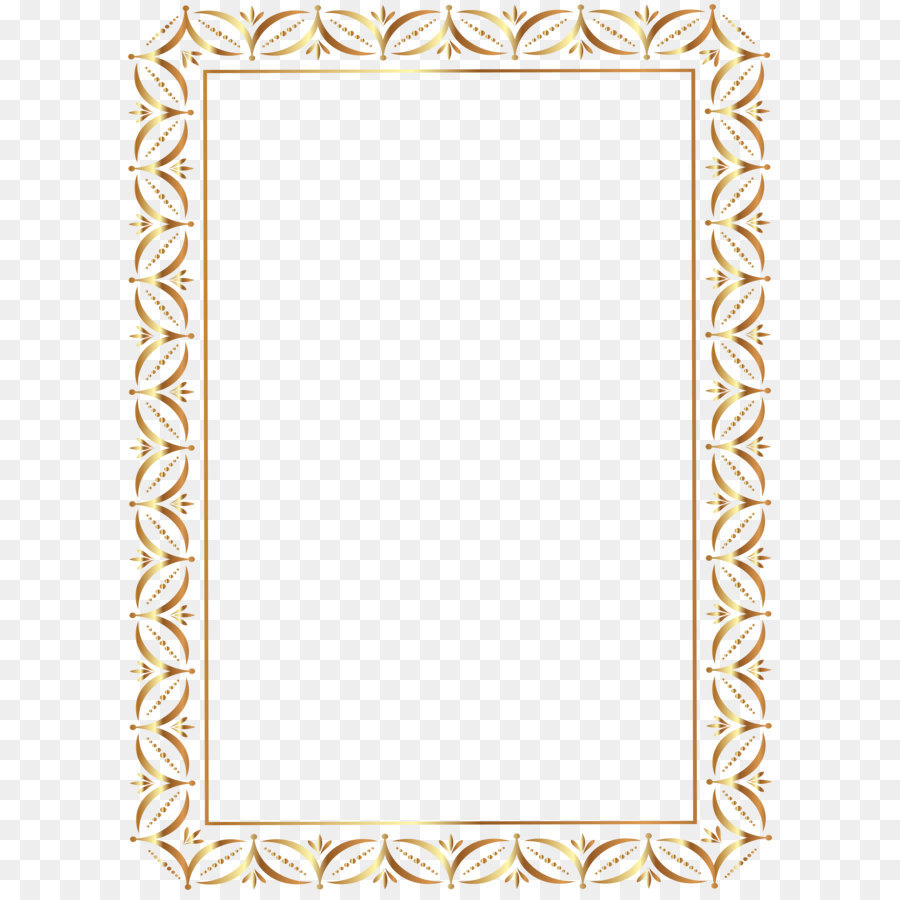 Gold Border Frame Transparent PNG Clip Art Image png download - 5814*8000 - Free Transparent Picture Frames png Download.