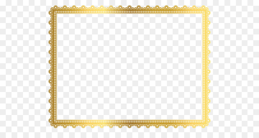Yellow Area Pattern - Gold Border Frame PNG Transparent Picture png download - 600*464 - Free Transparent Picture Frames png Download.
