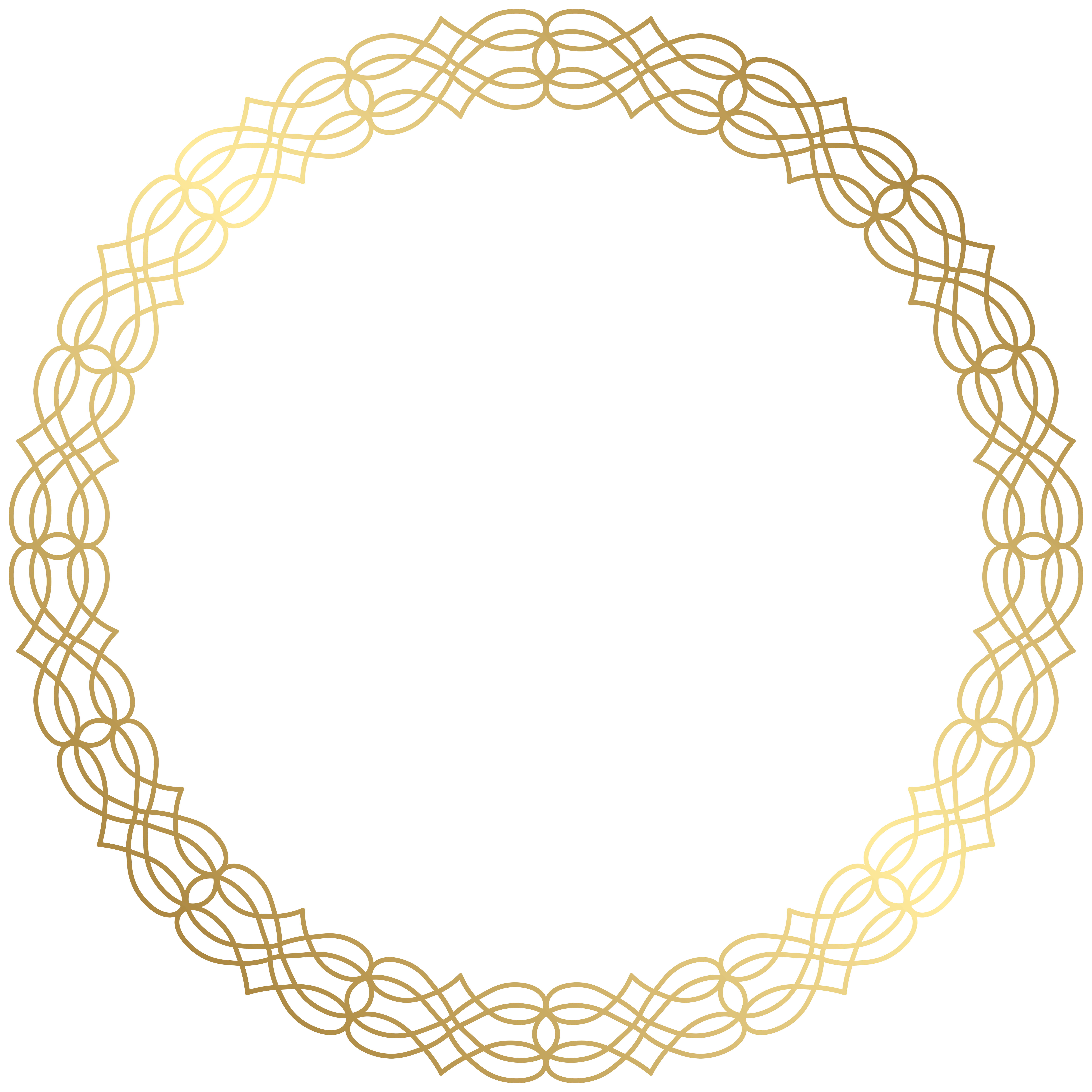 Circle Gold Clip Art Round Gold Border Transparent Png Clip Art Image