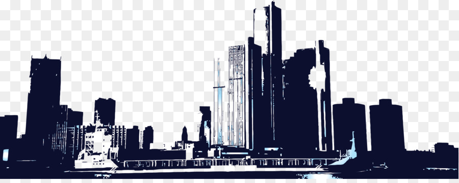 Skyline Skyscraper Clip art - City building vector material png download - 3287*1287 - Free Transparent Skyline png Download.