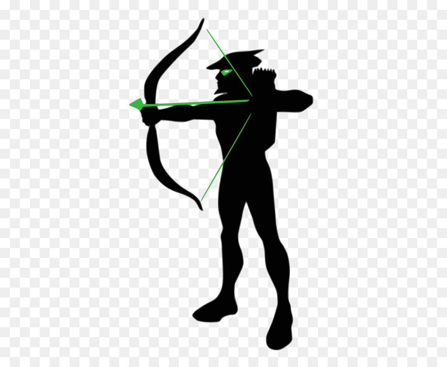 Green Arrow Silhouette Cartoon - bow arrow png download - 600*736 - Free Transparent Green Arrow png Download.