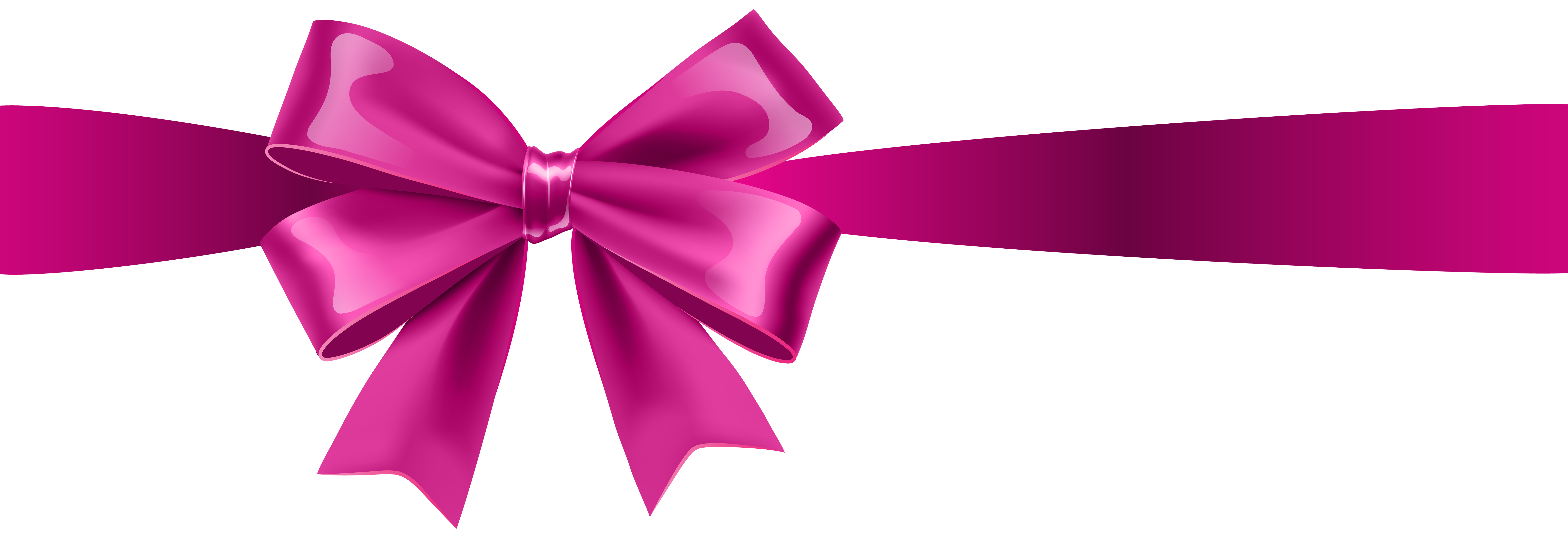 Pink Ribbon Clip Art - Pink Bow Transparent Clip Art Png Download ...