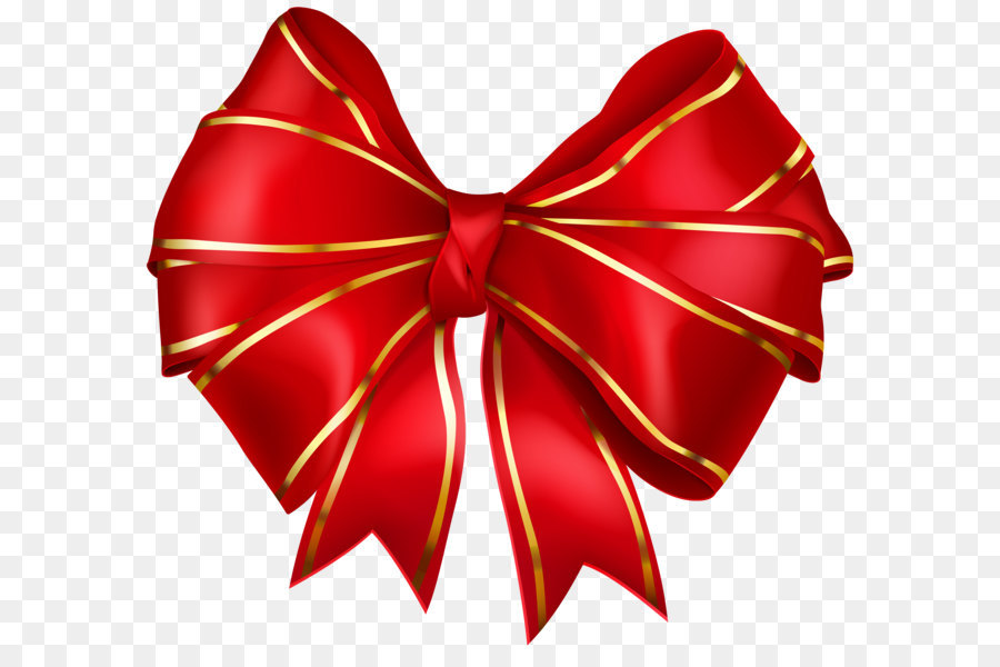Clip art - Red Bow with Gold Edging Transparent PNG Image png download - 8000*7220 - Free Transparent Ribbon png Download.