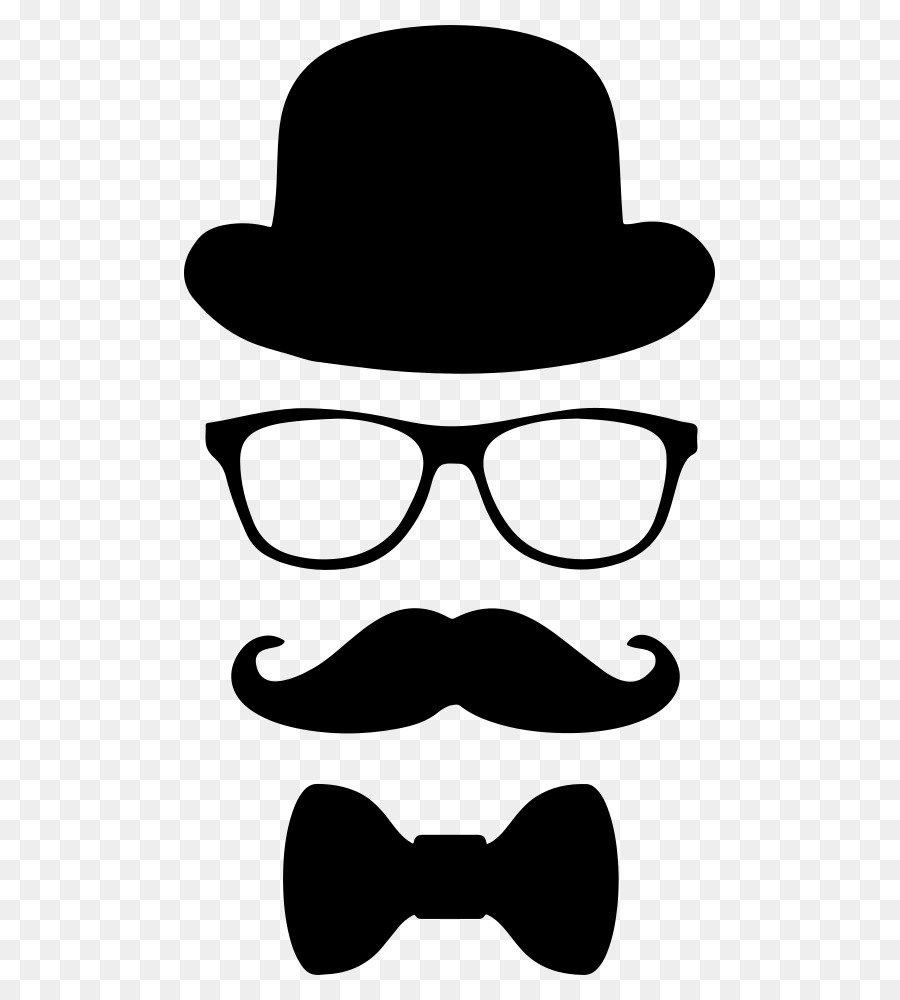 Moustache Top hat Glasses Bow tie - moustache png download - 559*1000 - Free Transparent Moustache png Download.