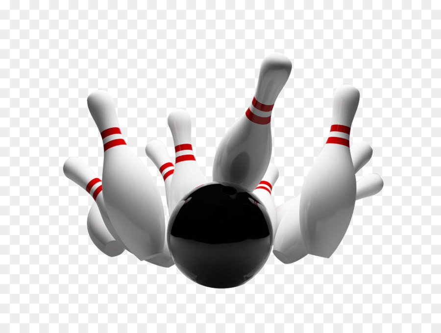 Ten-pin bowling Strike Bowling ball Bowling pin - play bowling png download - 1000*750 - Free Transparent Bowling png Download.