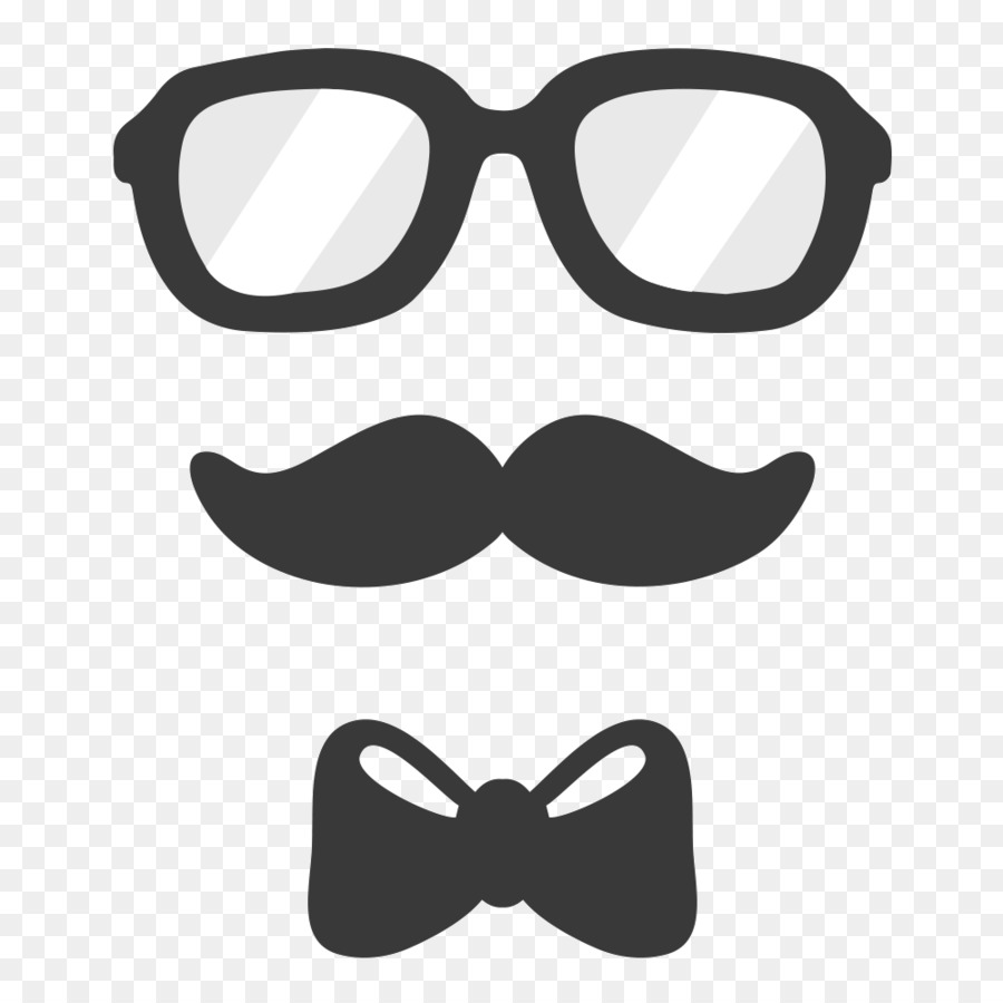 Glasses Bow tie Necktie Moustache Clip art - others png download - 1000*1000 - Free Transparent Glasses png Download.