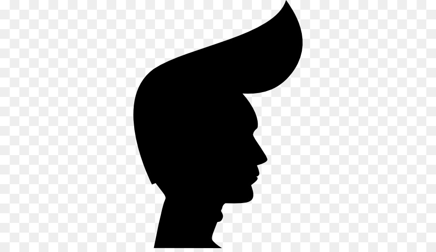 Silhouette Hairstyle - Silhouette png download - 512*512 - Free Transparent Silhouette png Download.