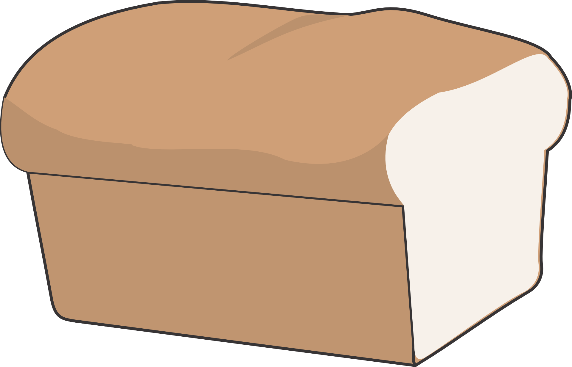 Loaf Sliced Bread White Bread Clip Art Loaf Png Download 19201234