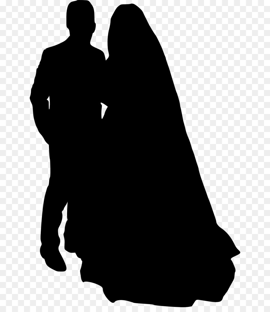 Silhouette Bridegroom Clip art - bride and groom png download - 702*1024 - Free Transparent Silhouette png Download.