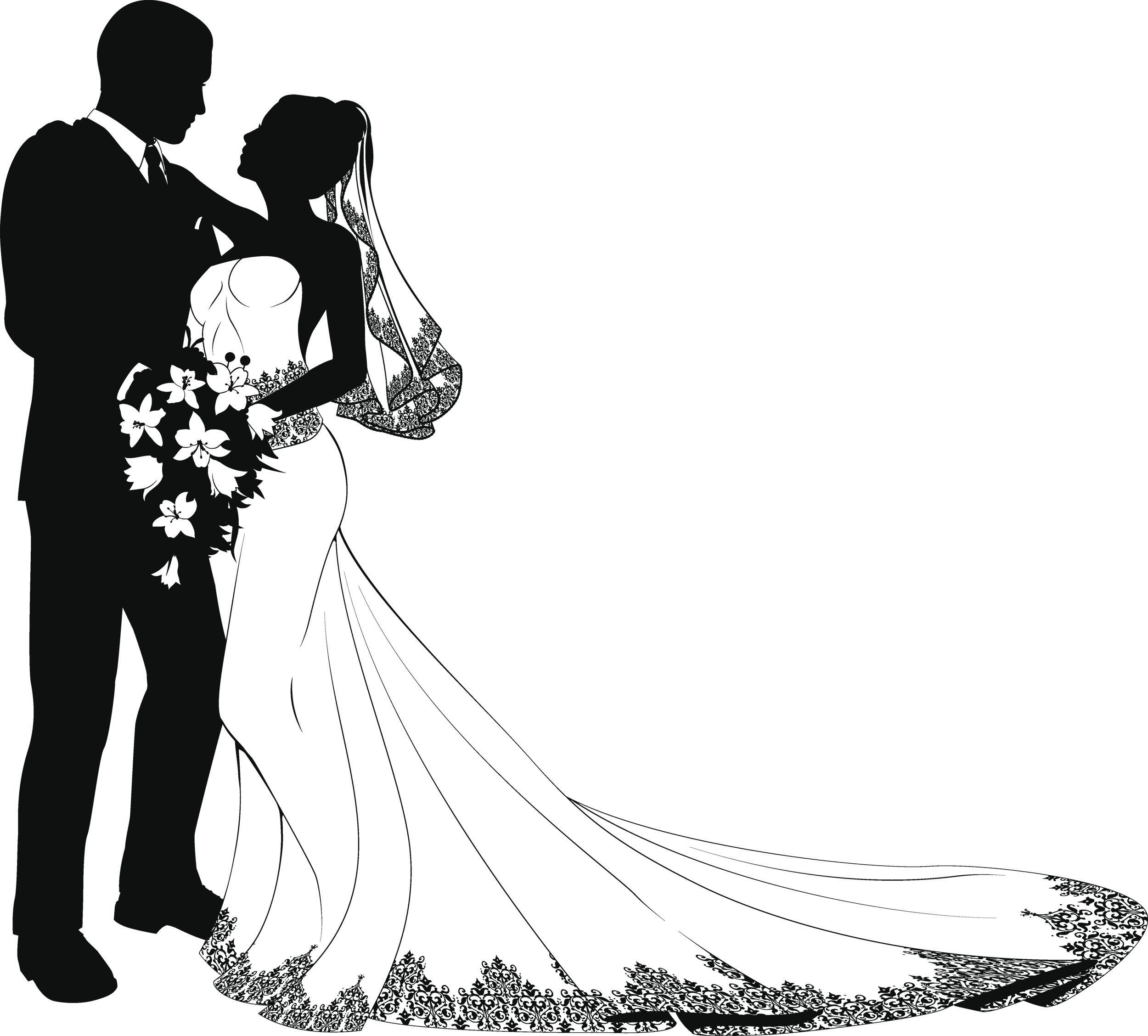 Wedding Drawing Bride Clip art - groom png download - 2500*2256 - Free