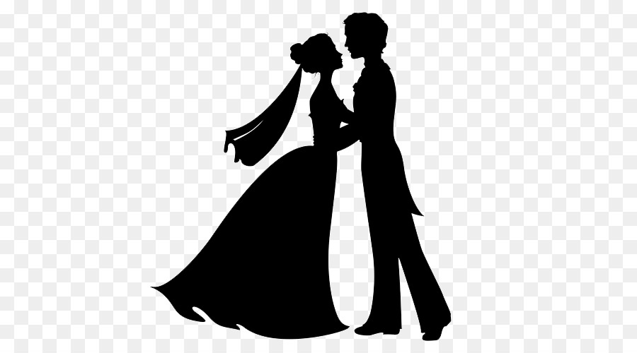 Bridegroom Wedding Marriage Drawing Bride And Groom Silhouette Png Download Free