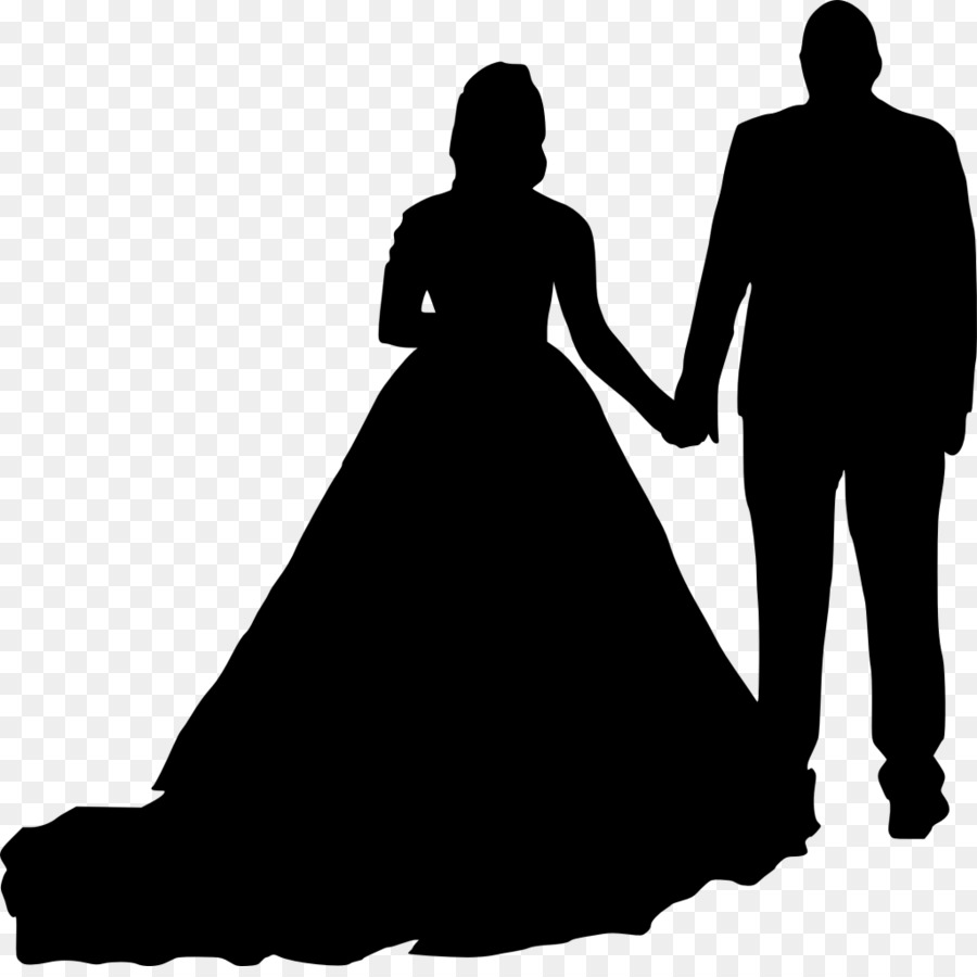 Wedding invitation Silhouette Bridegroom Clip art - bride png download - 1024*1013 - Free Transparent Wedding Invitation png Download.