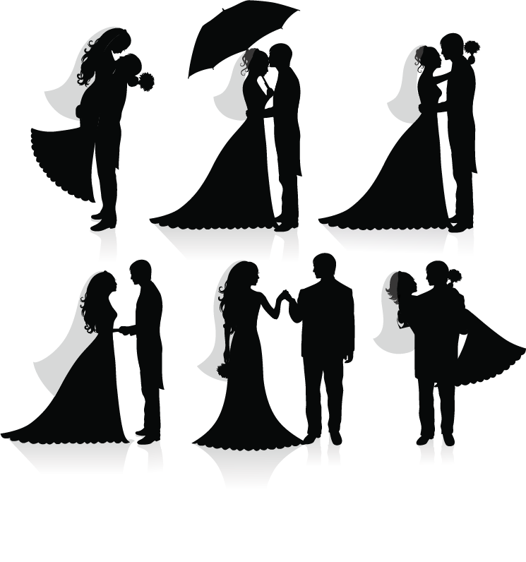 wedding silhouette
