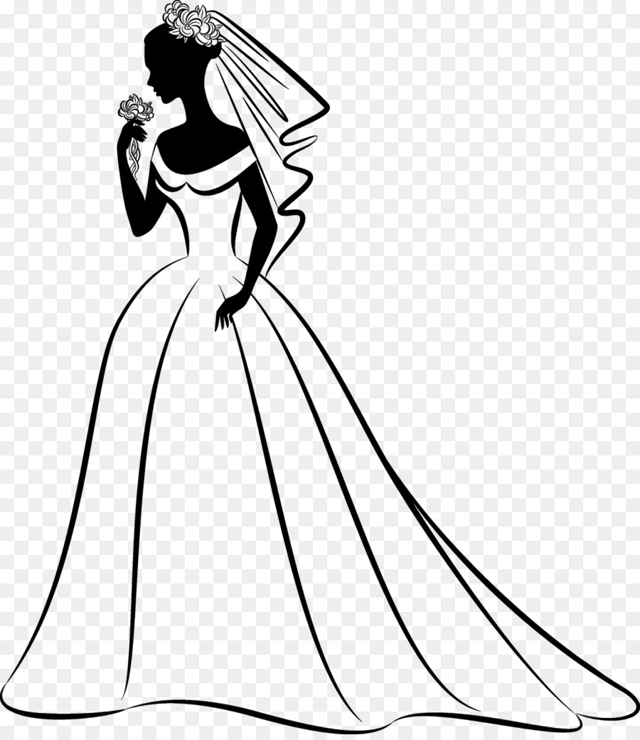 Bride Wedding invitation Clip art - continental silhouette bride png download - 1396*1600 - Free Transparent Bride png Download.